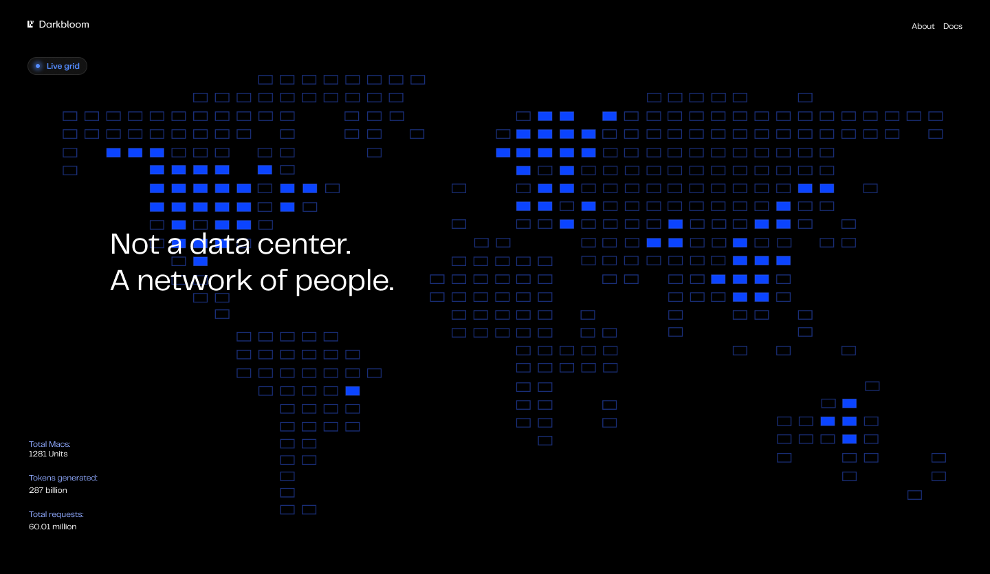 Darkbloom — For the innovators pushing the frontier.